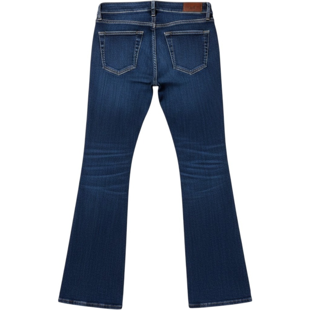 Hollister Low Rise Boot Jeans W25R 0R Dark Wash Soft Stretch Denim Flare - Picture 2 of 4